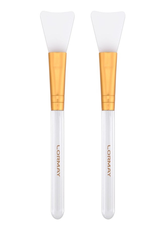 LORMAY Jelly Brush | 2 Pcs Silicone Face Mask Brushes | Facial Applicators for Even Coverage | Skincare Enhancer | Soft Silicone | Transparent Handles | All Skin Types | Kbeauty Accessory - Image 1